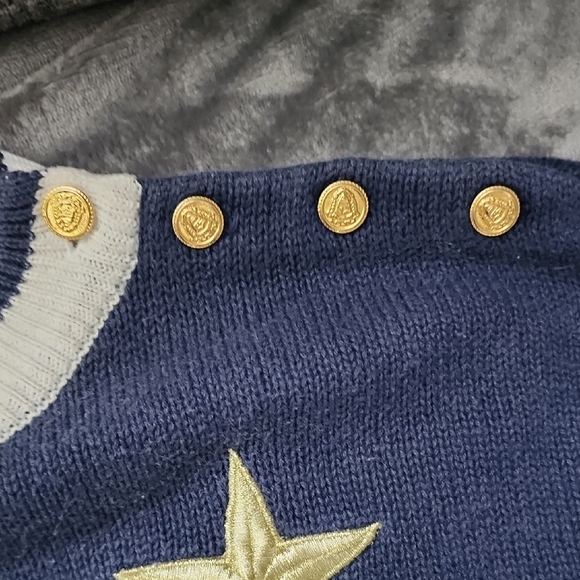 Nautical Star Sweater - Navy and White - Picture 4 of 9
